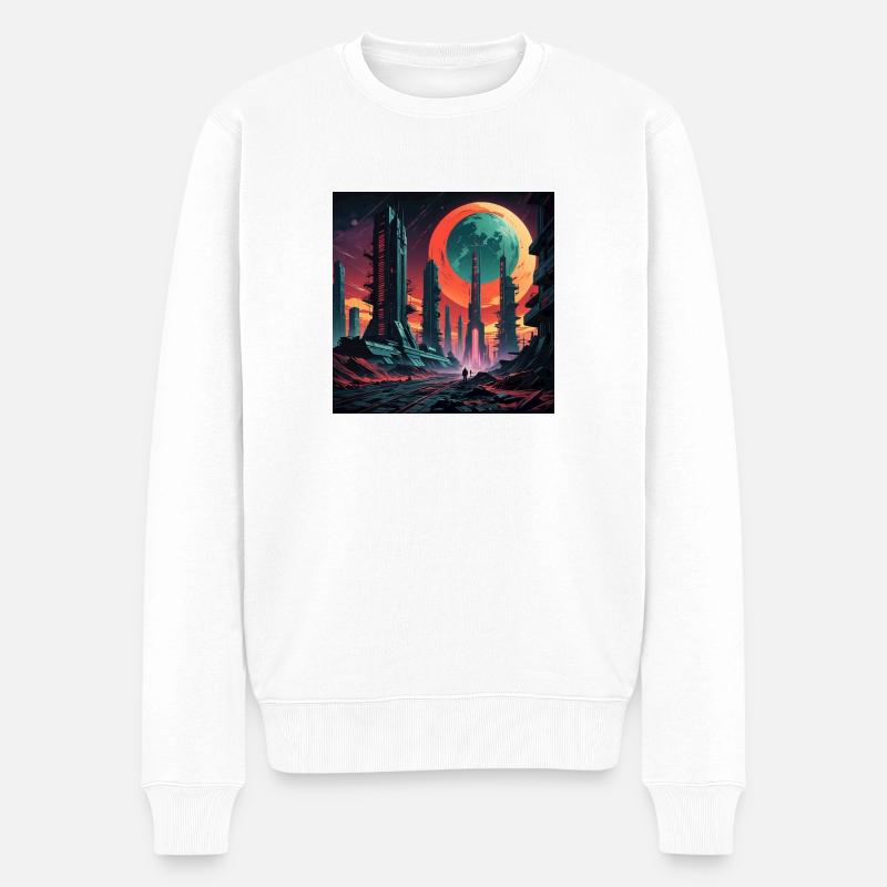 1751541452878 - Männer Premium Bio Pullover - Weiß