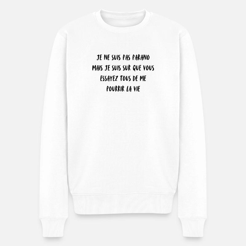 paralol - Pull Premium bio Homme - blanc