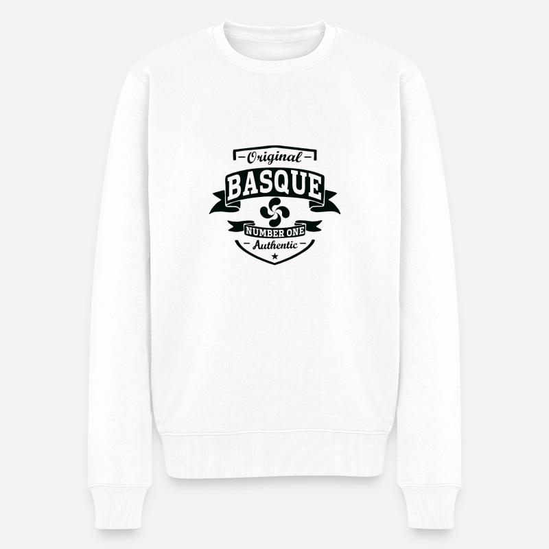20679DA5 D7CC 4A3E A0E1 0B8536E75CE2 - Männer Premium Bio Pullover - Weiß