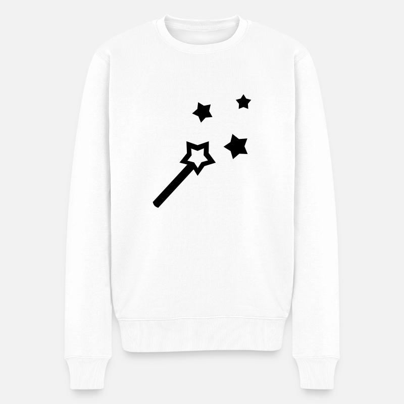 Wand - ligne - Pull Premium bio Homme - blanc