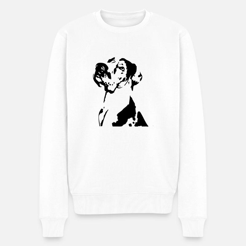 Bulldog 1 - Pull Premium bio Homme - blanc