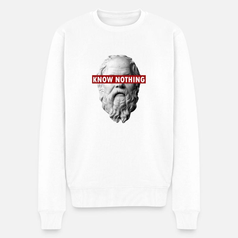 KENNEN NICHTS SOCKEN - Männer Premium Bio Pullover - Weiß