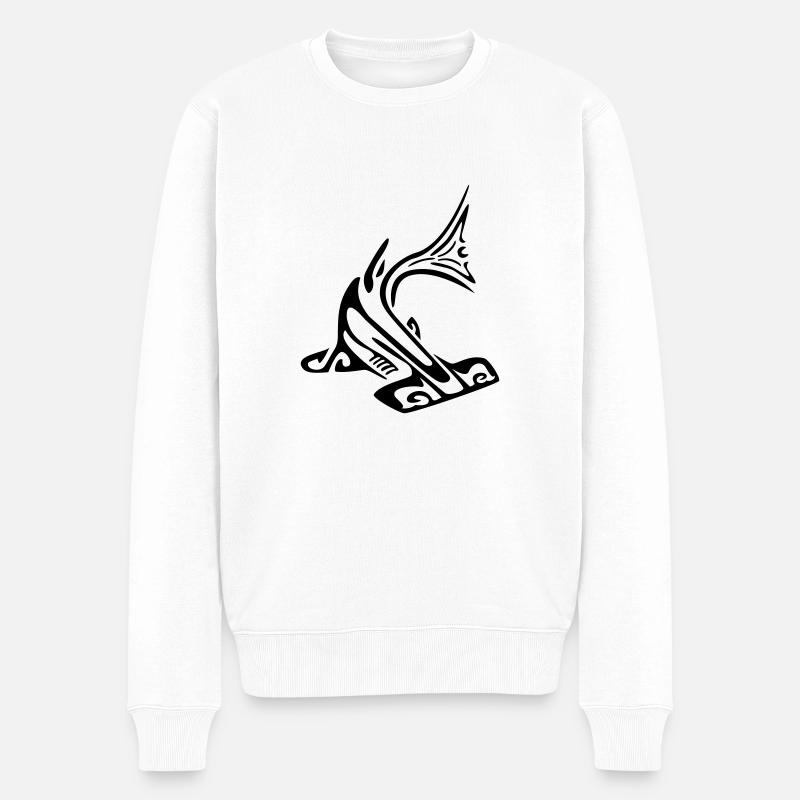 hammer_sharkmanta - Pull Premium bio Homme - blanc