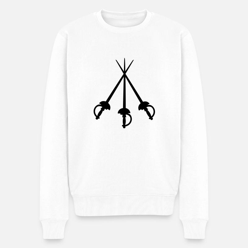 mousquetaire - Pull Premium bio Homme - blanc