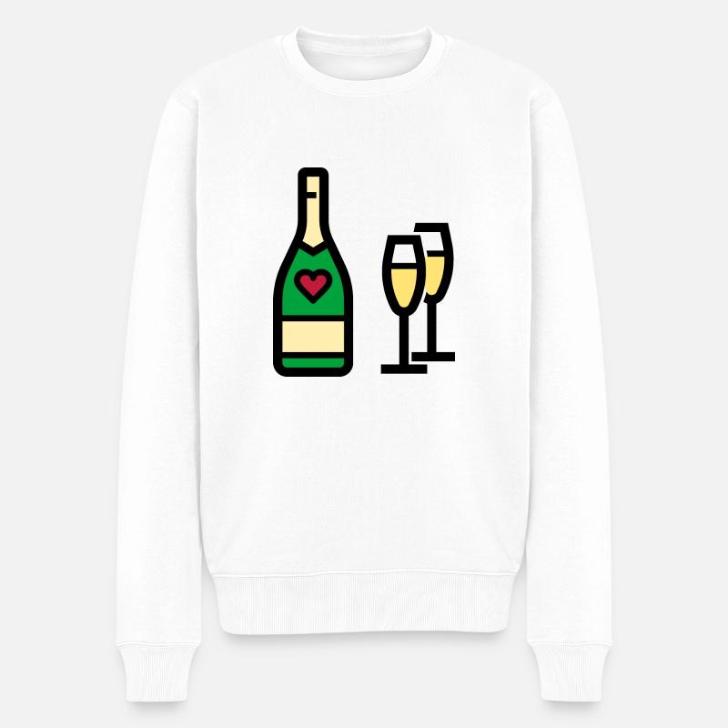 ou mousseux pour la Saint-Valentin - Pull Premium bio Homme - blanc