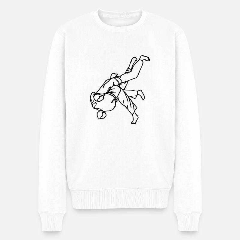 technique de judo - Pull Premium bio Homme - blanc