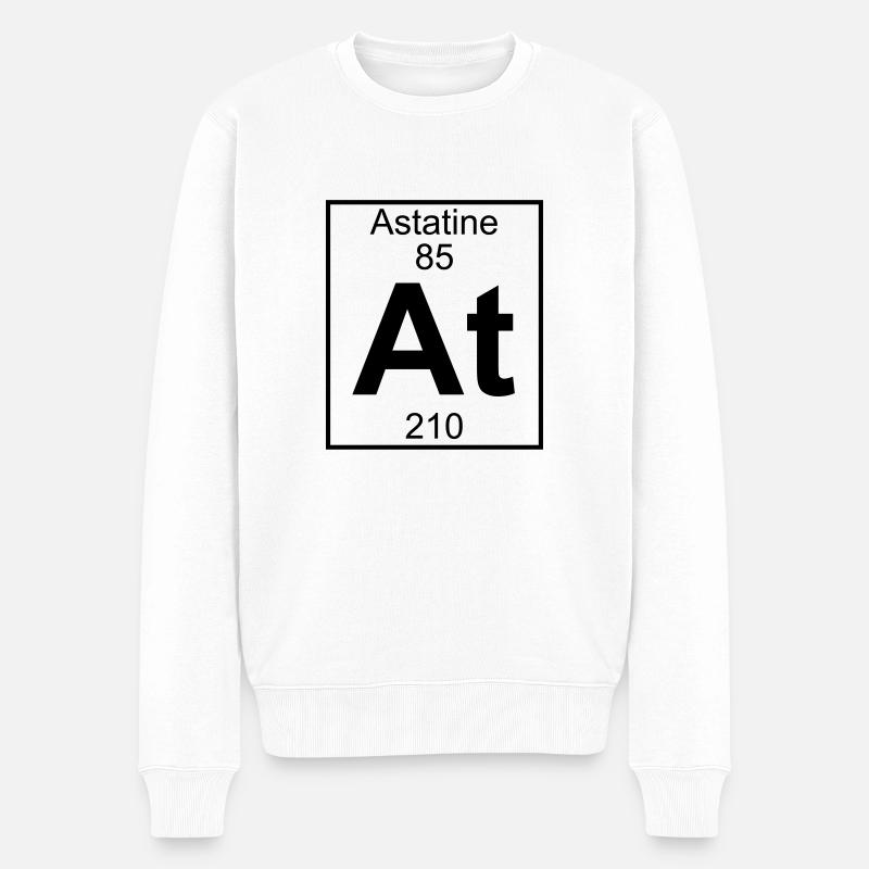 Element 085 - At (astatine) - Full - Pull Premium bio Homme - blanc