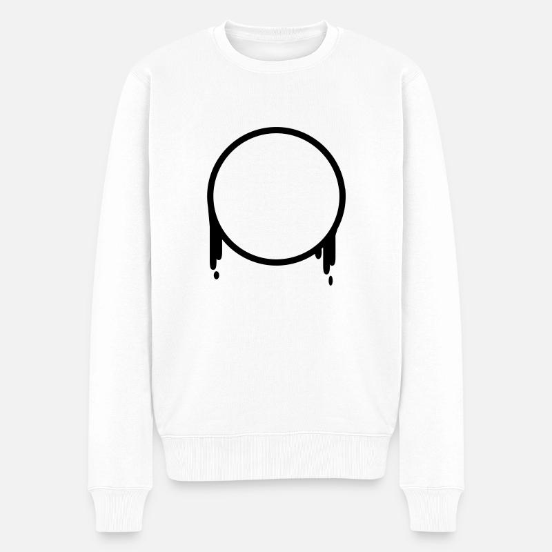 kreis - Männer Premium Bio Pullover - Weiß