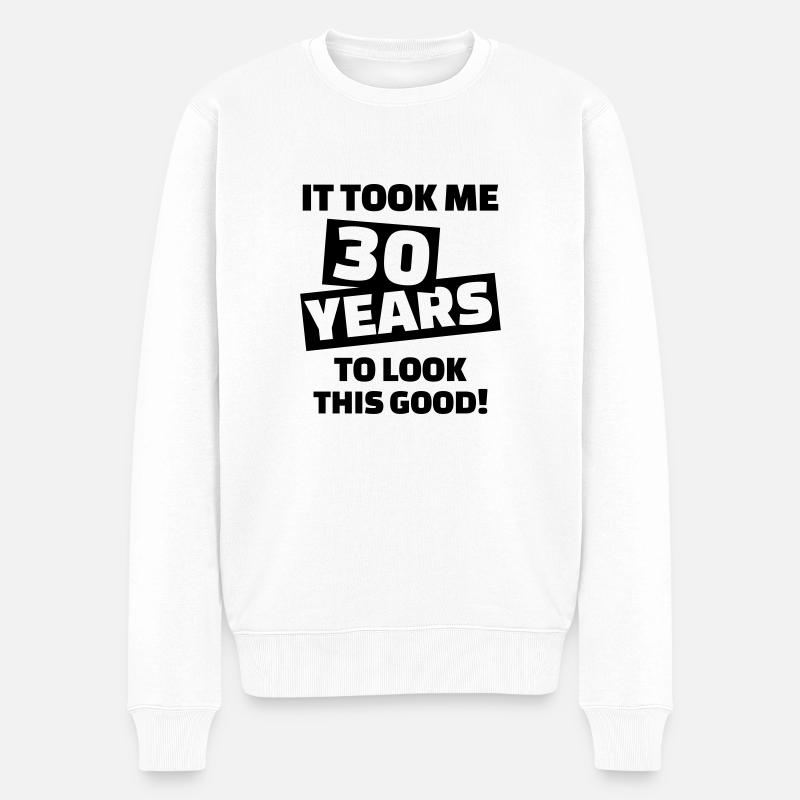 30 Years Anniversaire - Pull Premium bio Homme - blanc