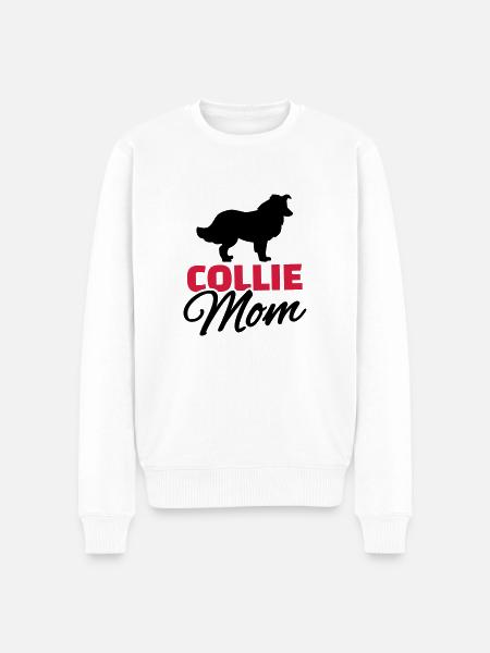 Collie - Männer Premium Bio Pullover - Weiß