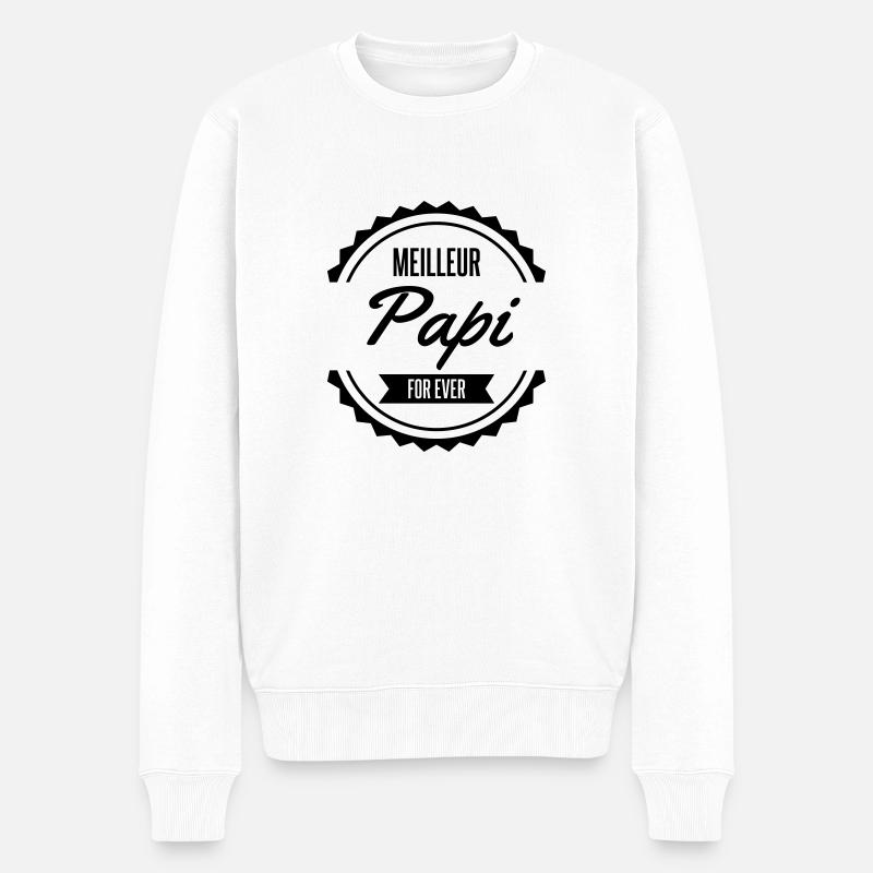 meilleur papi - Pull Premium bio Homme - blanc