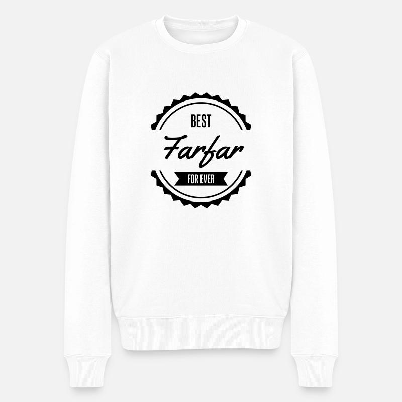 best farfar fader morfar - Pull Premium bio Homme - blanc