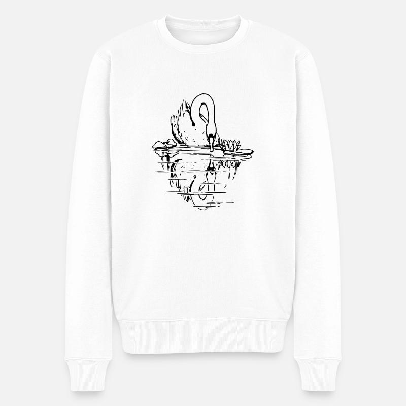Swan 2 - Pull Premium bio Homme - blanc