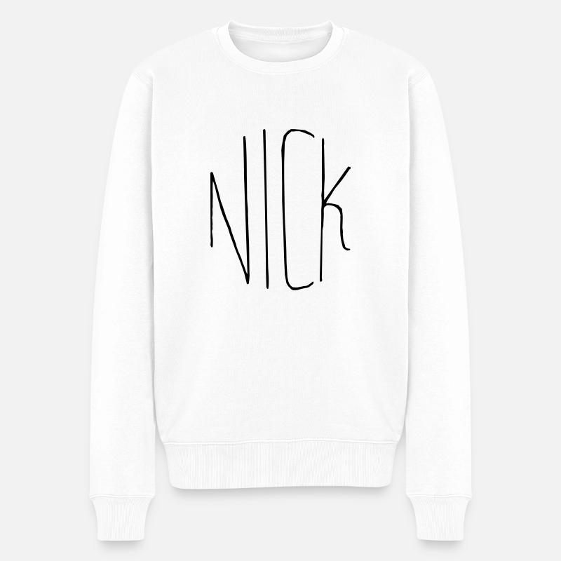 Cadeau Nick - Pull Premium bio Homme - blanc