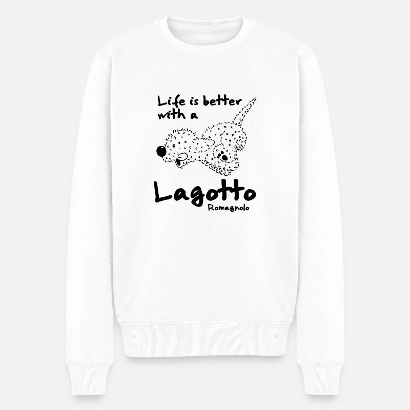 Life 1 1 - Männer Premium Bio Pullover - Weiß