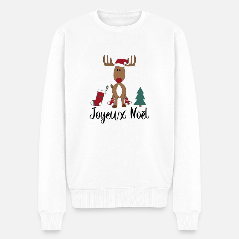 Noël français - Pull Premium bio Homme - blanc