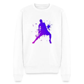 Innebandy Floorball Hommes Femmes Salibandy - Pull Premium bio Homme - blanc - Devant - Thijin (182cm)