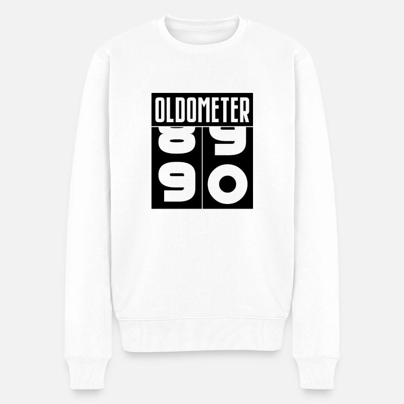 Oldometer 90e anniversaire - Pull Premium bio Homme - blanc
