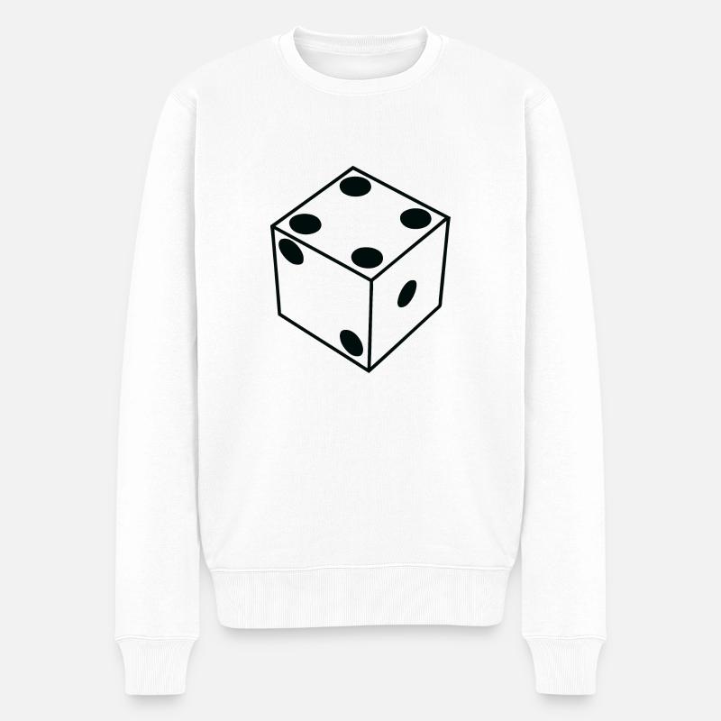 Le Dé - Pull Premium bio Homme - blanc