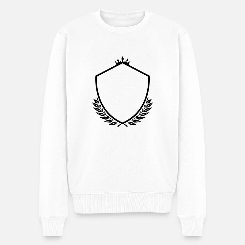 wappen - Männer Premium Bio Pullover - Weiß