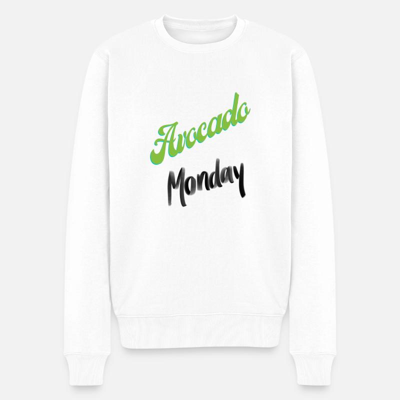 avocado - Männer Premium Bio Pullover - Weiß