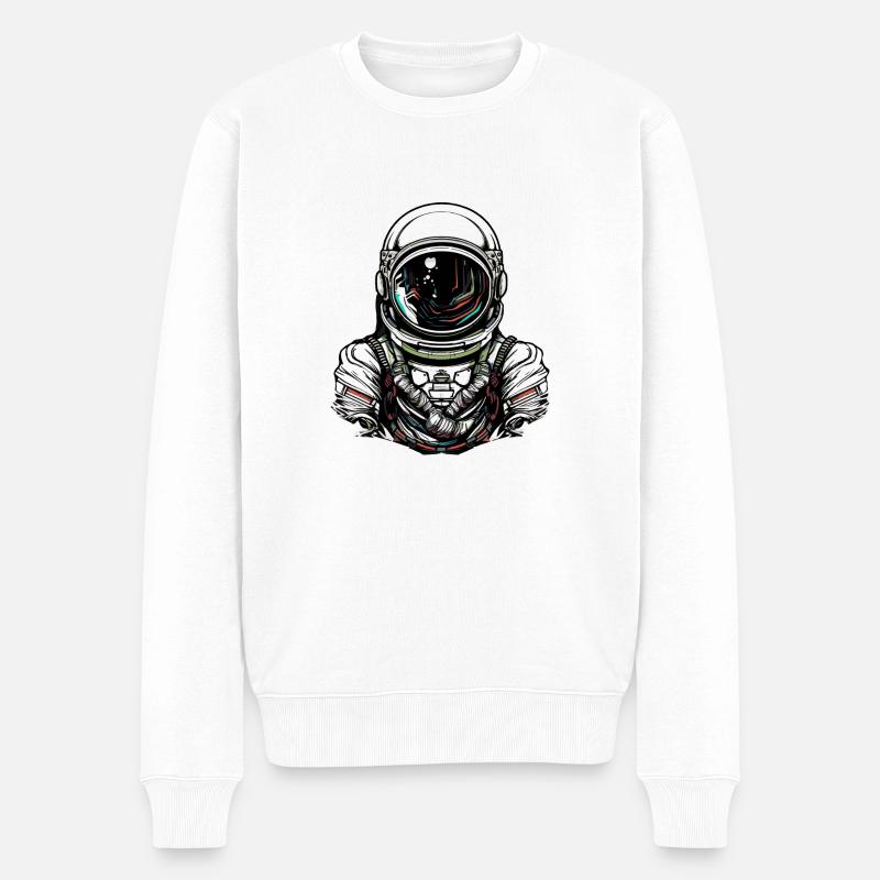 astronaute - Pull Premium bio Homme - blanc