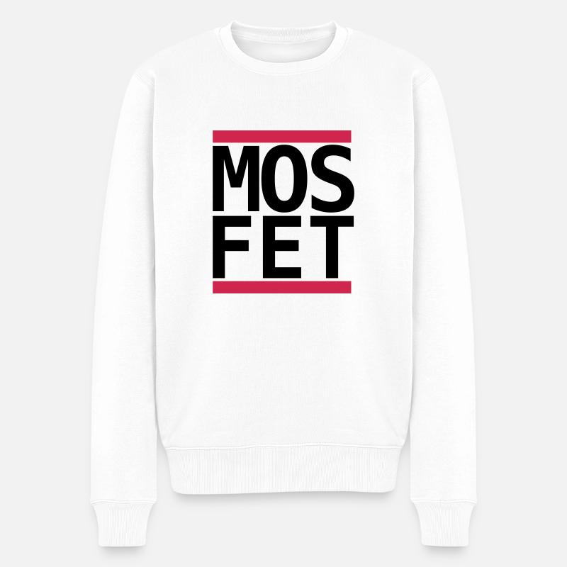 Mosfet Electronics Fans Run Design - Pull Premium bio Homme - blanc