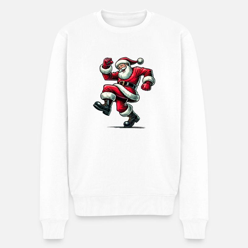 Père Noël - Pull Premium bio Homme - blanc