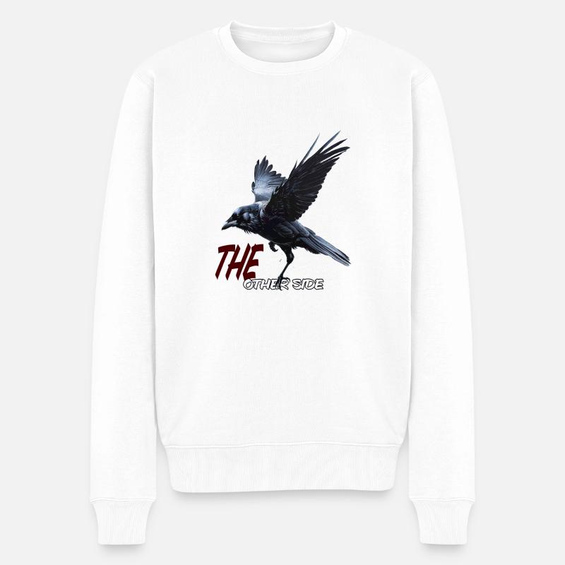 die andere Seite - Männer Premium Bio Pullover - Weiß
