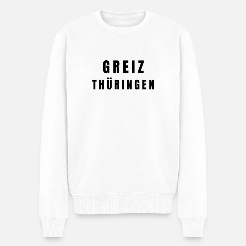 Greiz, Thuringe - Pull Premium bio Homme - blanc