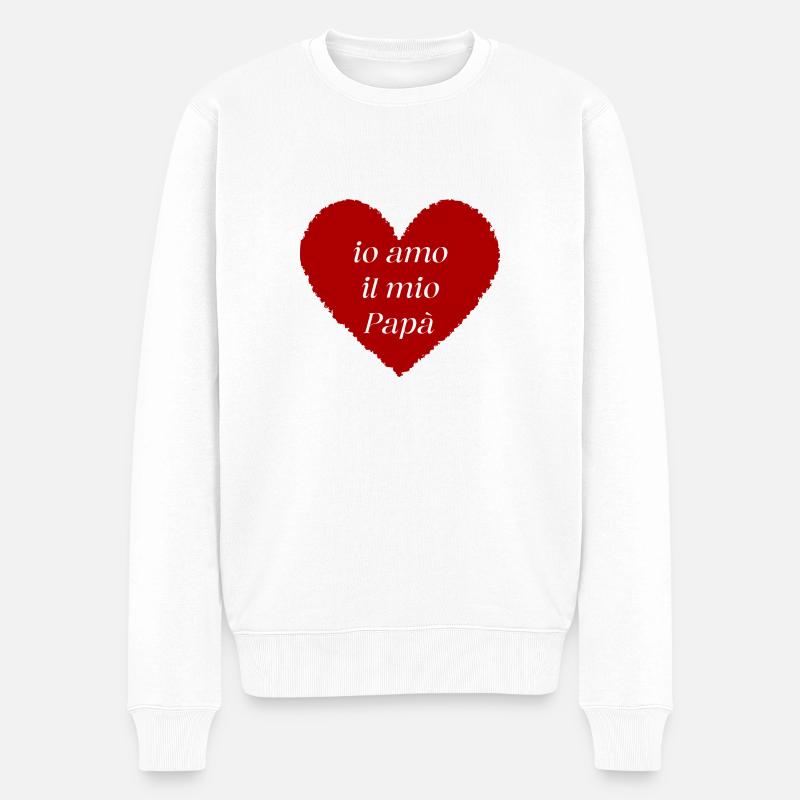 J’aime mon papa - Pull Premium bio Homme - blanc