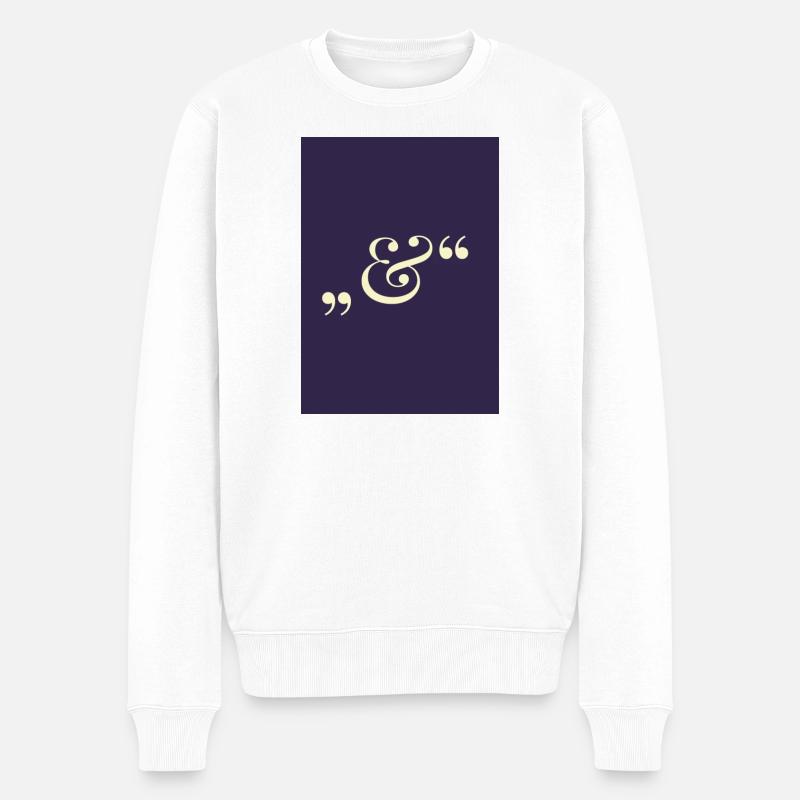 J.H - Männer Premium Bio Pullover - Weiß
