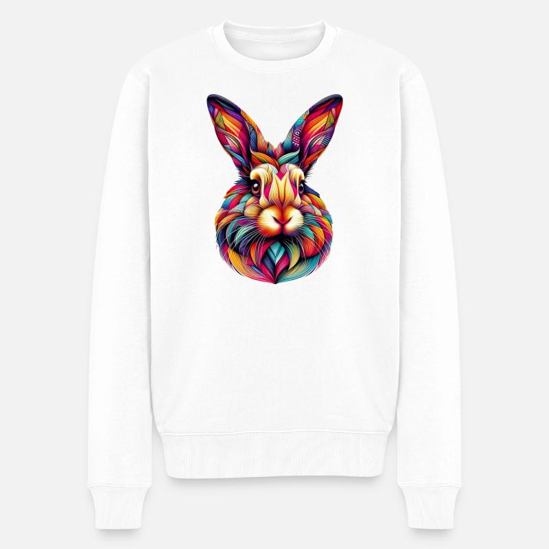 Lapin - Pull Premium bio Homme - blanc