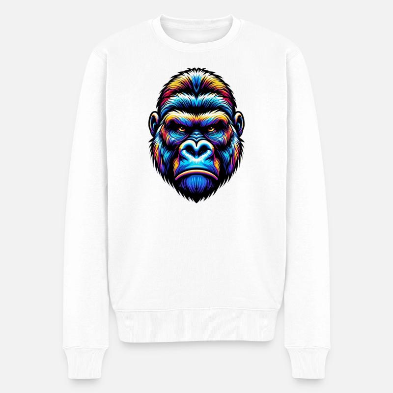 Gorille - Pull Premium bio Homme - blanc