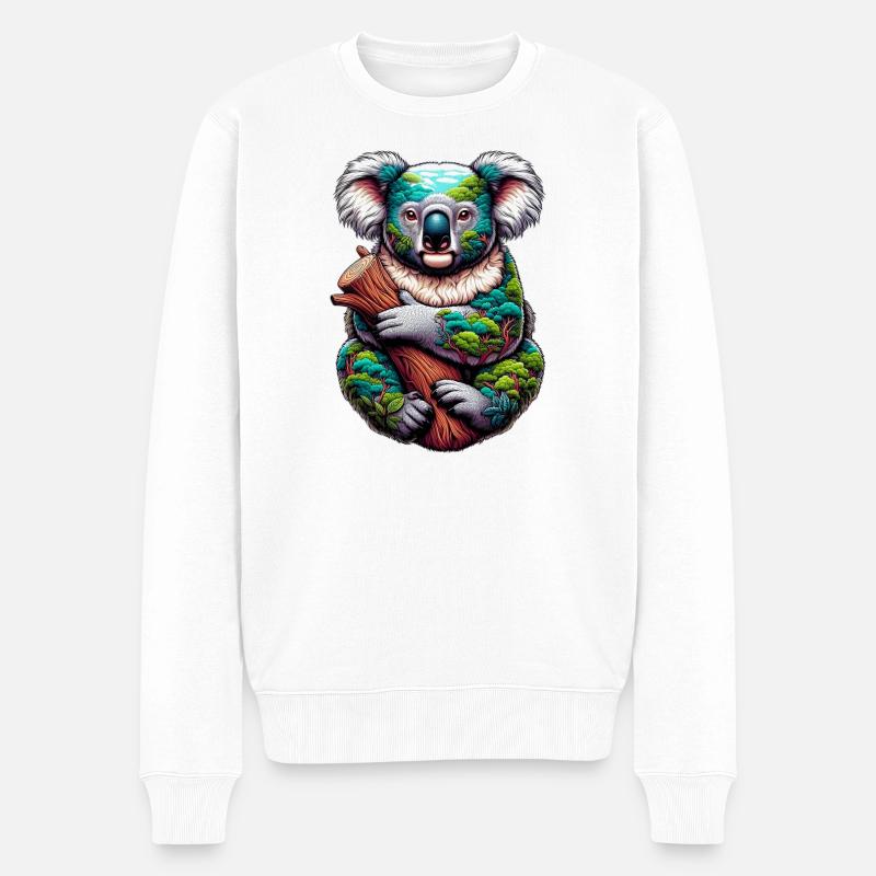 Koala - Pull Premium bio Homme - blanc