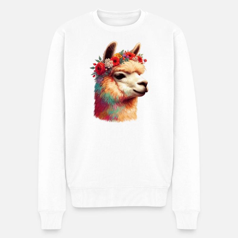 Alpaga - Pull Premium bio Homme - blanc