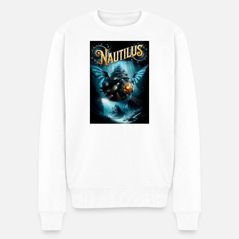 Nautilus - Männer Premium Bio Pullover - Weiß