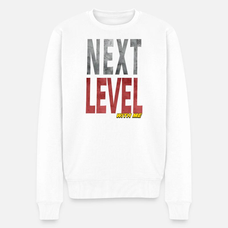 Design Impactant  - Pull Premium bio Homme - blanc