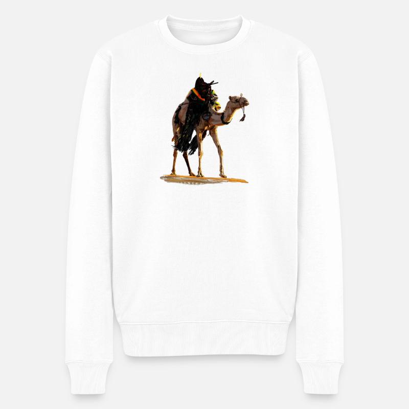 Chameau du désert - Pull Premium bio Homme - blanc