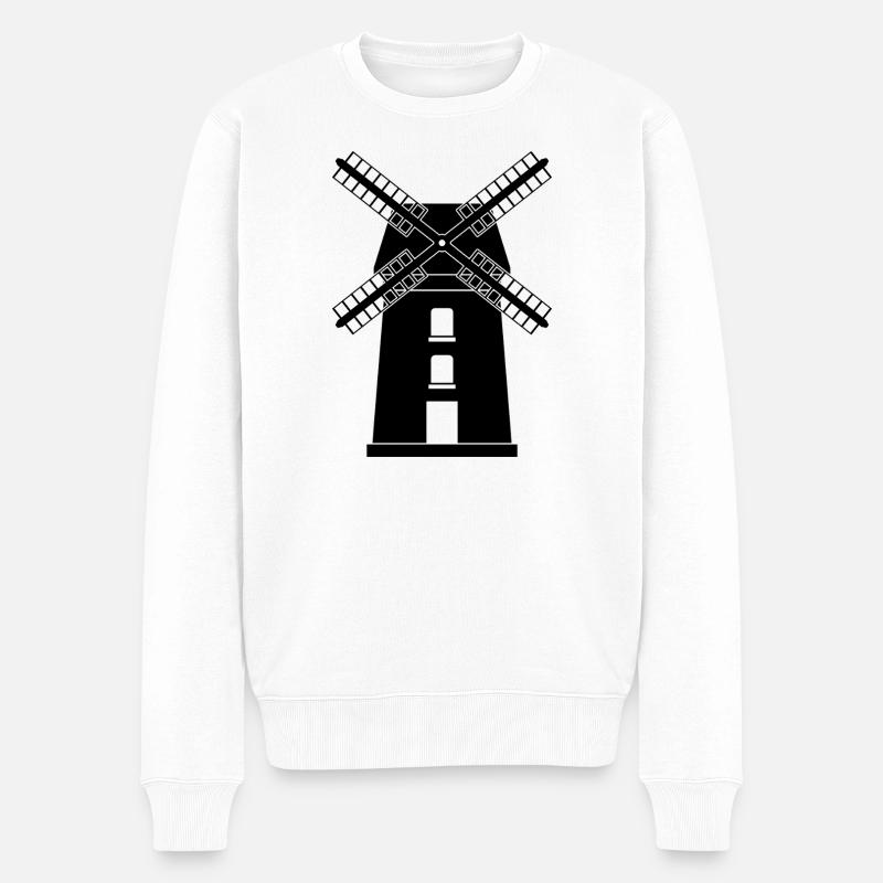 Moulin - Pull Premium bio Homme - blanc