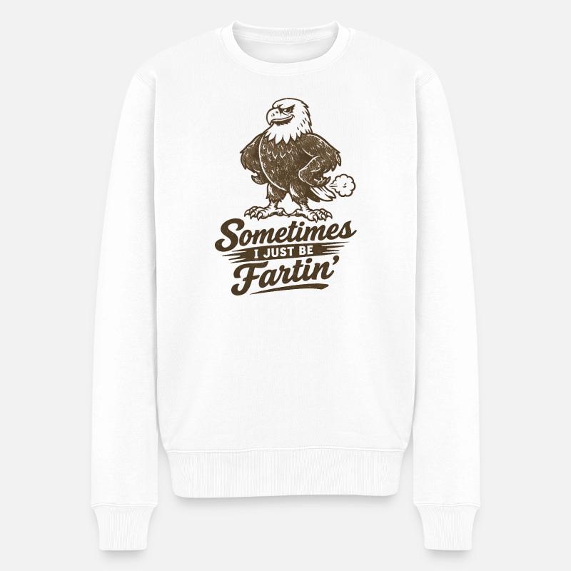 Manchmal furze ich einfach nur. - Männer Premium Bio Pullover - Weiß