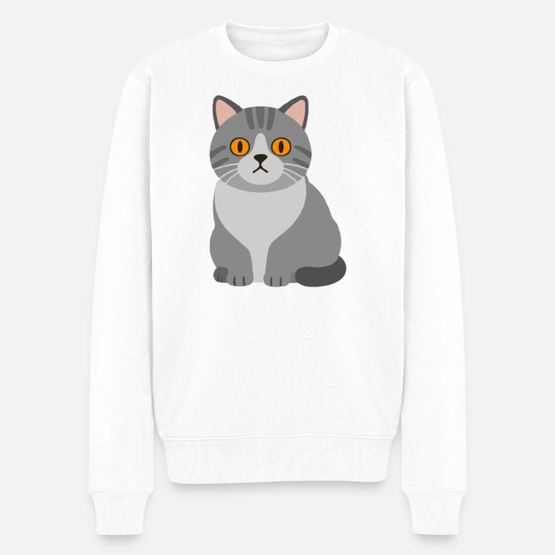 Bellissimo Teodoro - Männer Premium Bio Pullover - Weiß