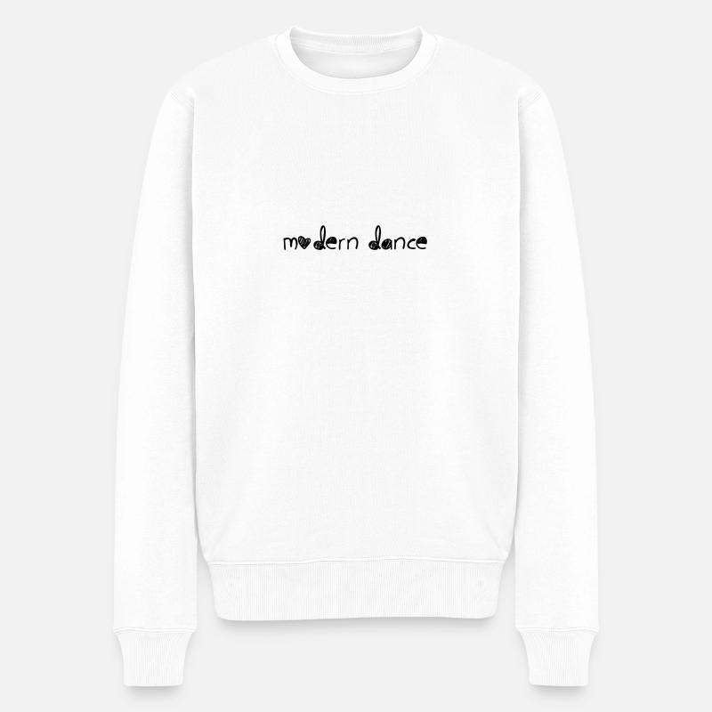 modern dance - Männer Premium Bio Pullover - Weiß