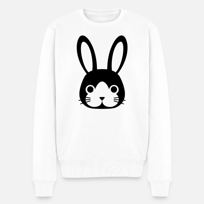lapin - Pull Premium bio Homme - blanc