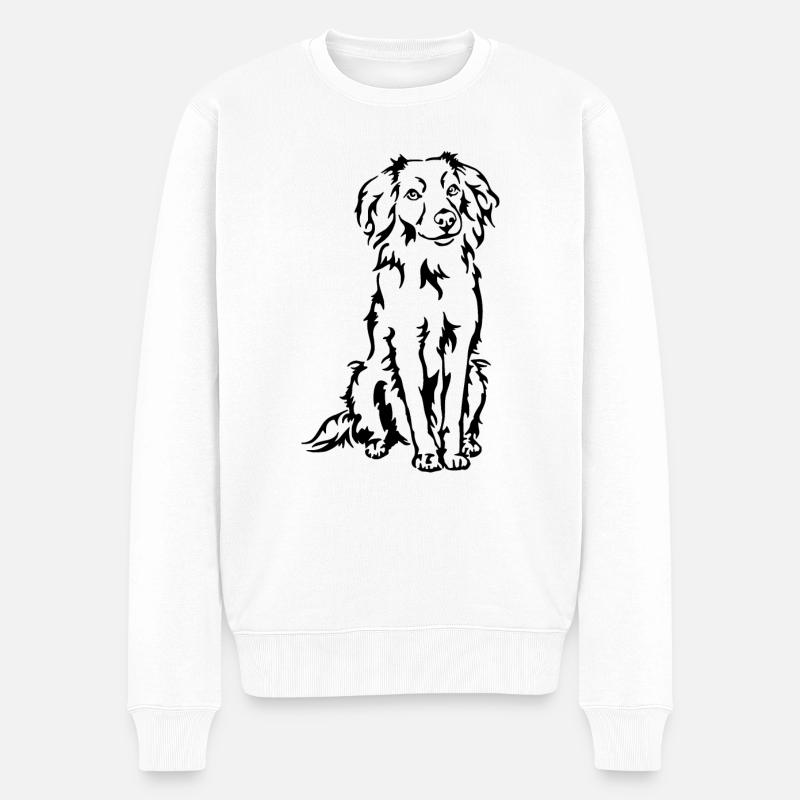 Markiesje - Männer Premium Bio Pullover - Weiß
