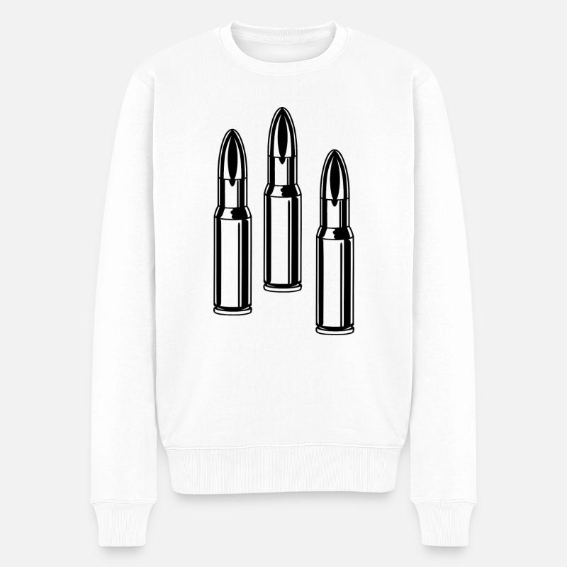 Patronen - Männer Premium Bio Pullover - Weiß