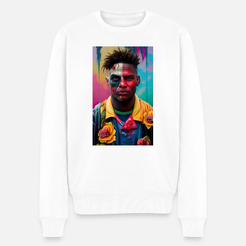 ARTWORK Gamer Will - Männer Premium Bio Pullover - Weiß
