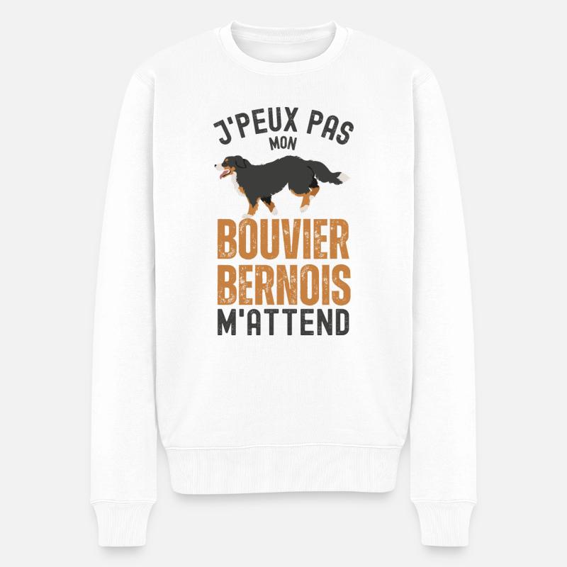 Bouvier bernois 6 - Pull Premium bio Homme - blanc