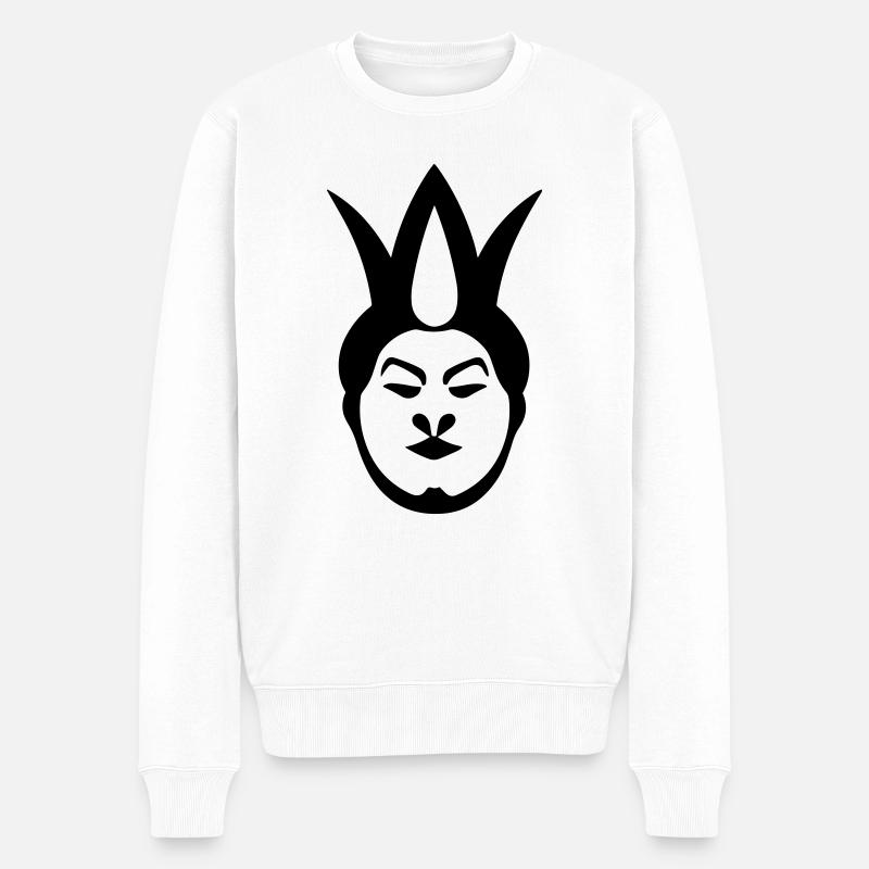 Clown - Männer Premium Bio Pullover - Weiß