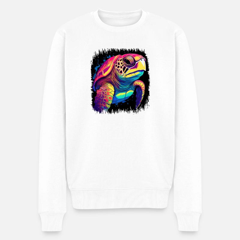 endangered species oceanography statement - Männer Premium Bio Pullover - Weiß